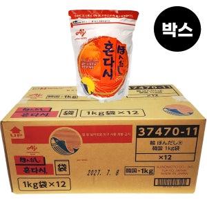 [박스] 혼다시 아지노모도 조미료 육수 계란국 된장국 매운탕 1kg, 12개