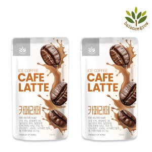 발란스그로우 카페라떼 파우치 아이스 편의점 얼음컵 커피 선택, 230ml, 50개