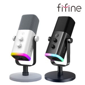 FIFINE ASMR 피핀마이크 먹방 유튜버마이크 방송용 스탠드 녹음 AM8