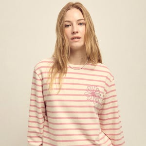 [마르디 메크르디] TSHIRT LONG SLEEVE STRIPE_PINK PINK