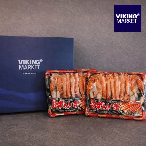 바이킹마켓 냉동 손질 자숙대게 하프포션 선물세트 (400G x 2팩) (+부직포&선물박스)