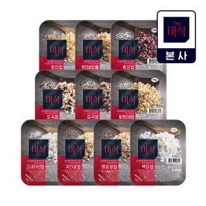 더미식 즉석밥 버라이어티팩2 (총 12팩) 백미밥, 흑미밥 2개+ 잡곡밥, 메밀쌀밥, 귀리쌀밥, 고시히카리밥, 현미밥, 오곡밥, 찰현미밥, 현미쌀밥 1개씩