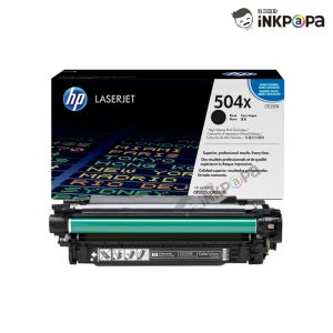 (확정발주) HP 칼라 레이져젯 CP3525X 검정 정품토너 CE250X (HP 504X)