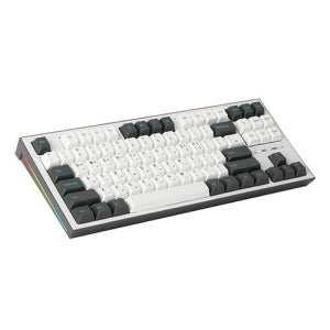 COX CK01 TKL PBT 텐키리스 기계식 키보드 그레이화이트, 청축