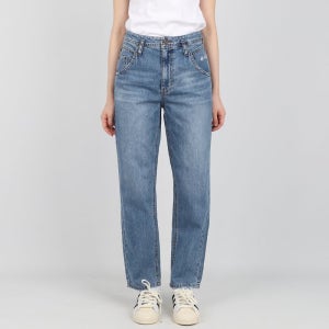 버커루 여성 청바지 루즈 맘핏 인디고 B235DP950P