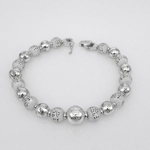 실버 925 은염주팔찌 불교팔찌 8mm