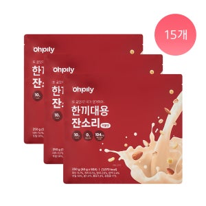오필리 한끼대용 잔소리 단백질 쉐이크 파우치 곡물맛, 15포, 3개