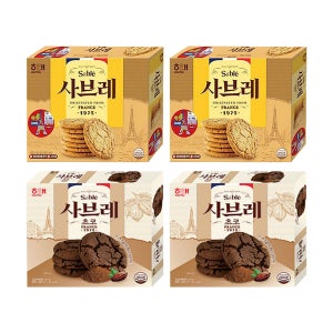 사브레 오리지널 252g+초코 236g 2개씩 (총 4개)