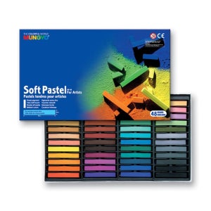 문교 소프트 사각파스텔 48색 MPS-48