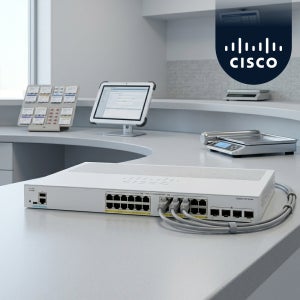 시스코 CISCO C1300-24P-4G 24포트 PoE+ 기가비트 관리형 스위치 4SFP