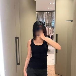 26SS 막스마라 MXMGHIRO 지로 비스코스 블렌드 얀 탑 009 블랙