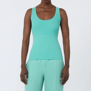 26SS 막스마라 MXMGHIRO 지로 비스코스 블렌드 얀 탑 011 워터