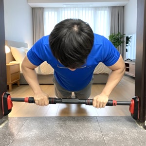 방문 문틈 턱걸이 문철봉 장축 90-120cm