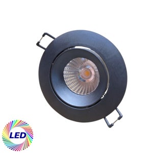 라루체 LED COB 회전 다운라이트 8W 블랙 75mm 타공(3인치) 매립등 매압둥