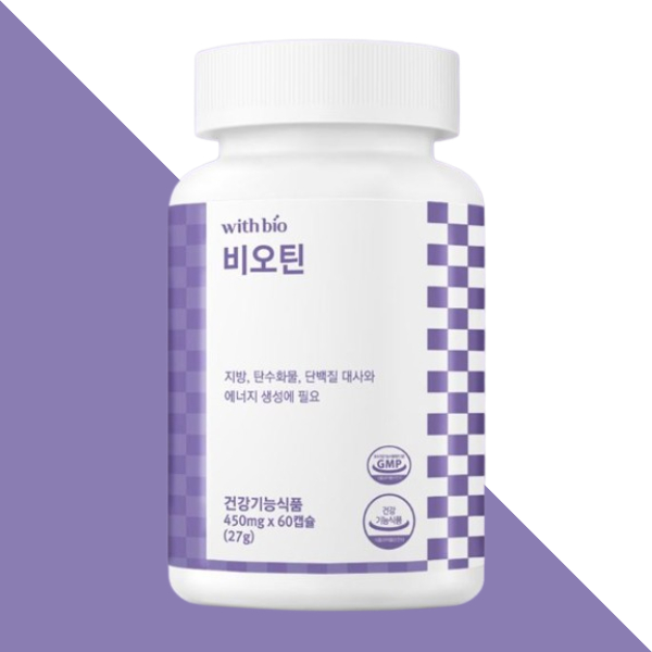 위드<b>바이오 비오틴</b> 수용성비타민 <b>바이오</b>틴 60캡슐