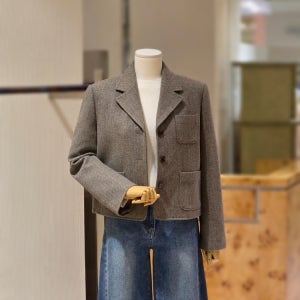 [CC콜렉트]헤링본 크롭 싱글 자켓(C254MSF035)