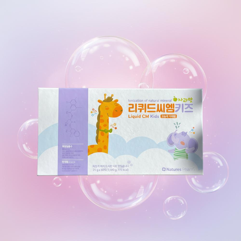 <b>네이처스팜</b> 리퀴드씨엠 리퀴드씨엠키즈 집중력 영양제 60포, 1개