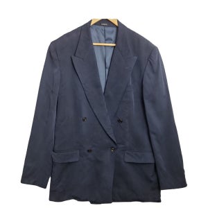 DOMON 네이비 더블버튼 블레이저 [XL] 오버핏 자켓