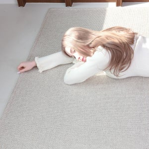 온결 먼지없는 워셔블 러그 사이잘룩 자가드 거실 카페트 200x400cm