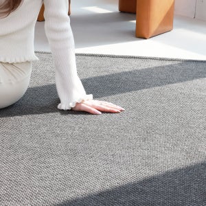 온결 먼지없는 워셔블 러그 사이잘룩 자가드 거실 카페트 100x150cm