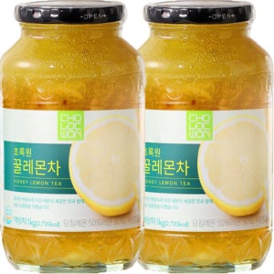 초록원 꿀레몬차 2Kg(1kg x 2병) 청 티백