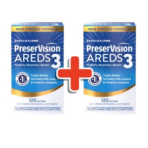바슈롬 프리저비전 아레즈3 PreserVision AREDS 3 120정 2개