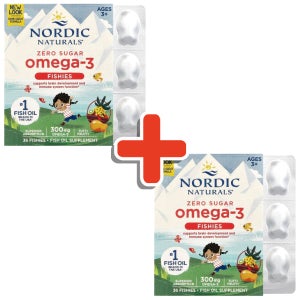 노르딕 어린이 키즈 오메가3 무설탕 3세이상 EPA DHA 300mg 36구미젤리 2개