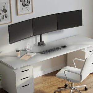 카멜마운트 CMA2T27 트리플 벽면 밀착형 폴타입 모니터 모니터암 거치대