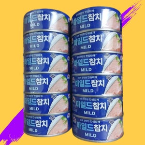 사조 마일드 참치 100g x 12캔 안심따개 참치캔 통조림