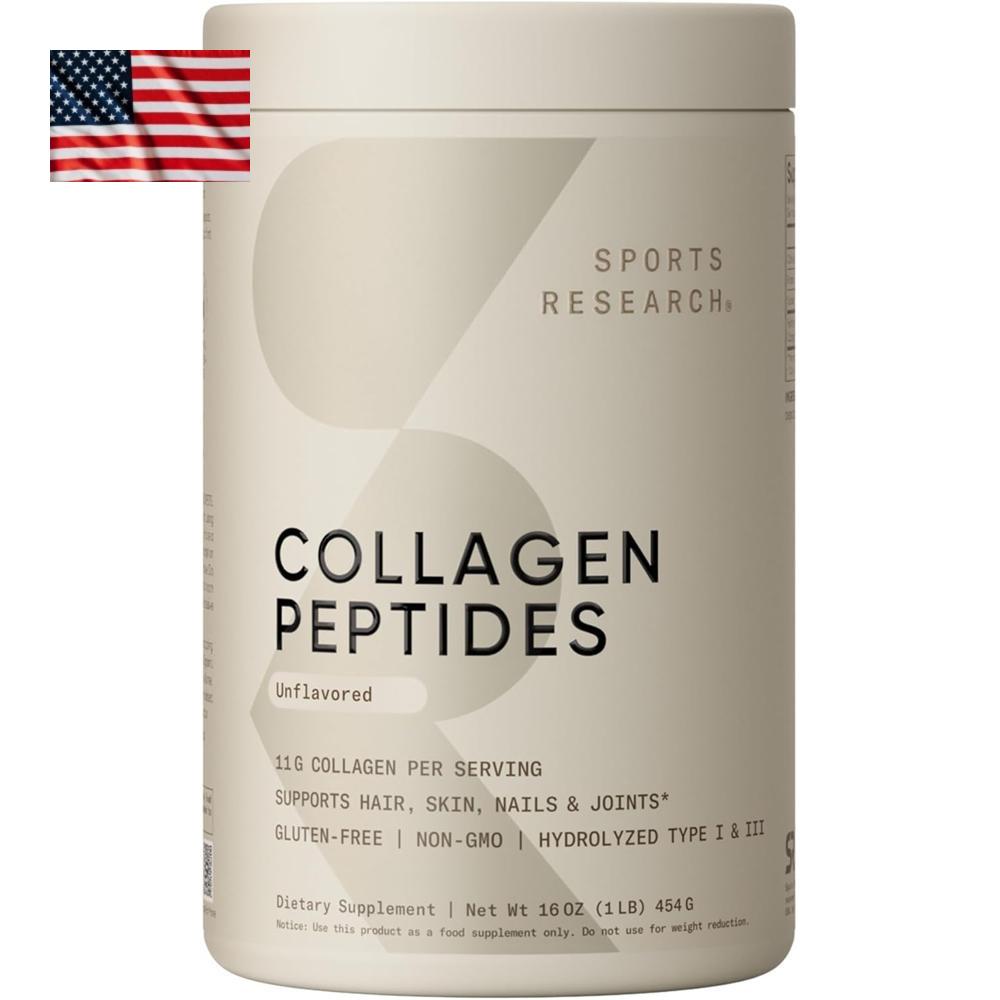 Sports Research Collagen 스포츠 리서치 <b>콜라겐 펩타이드 454g</b>