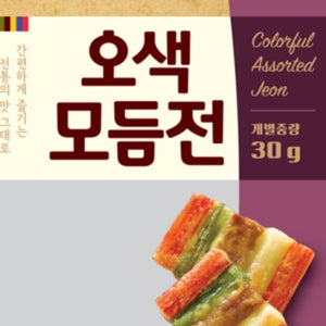 사조오양 오색모듬전 1kg 냉동 반찬 분식 명절음식 제사음식