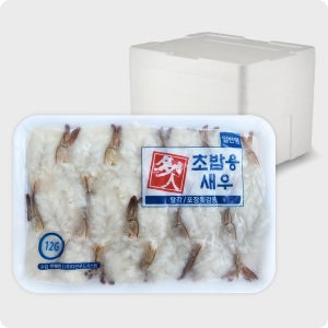 [다인] 초밥용 백미 초새우 (12g 20미) 흰다리새우 일반형 타이카 240g, 40개