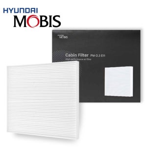 현대모비스 순정 자동차 에어컨 히터 필터 PM0.3 E11