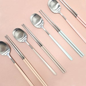 스테인리스 한식 수저세트 4인용 8P 수저4P 젓가락4P