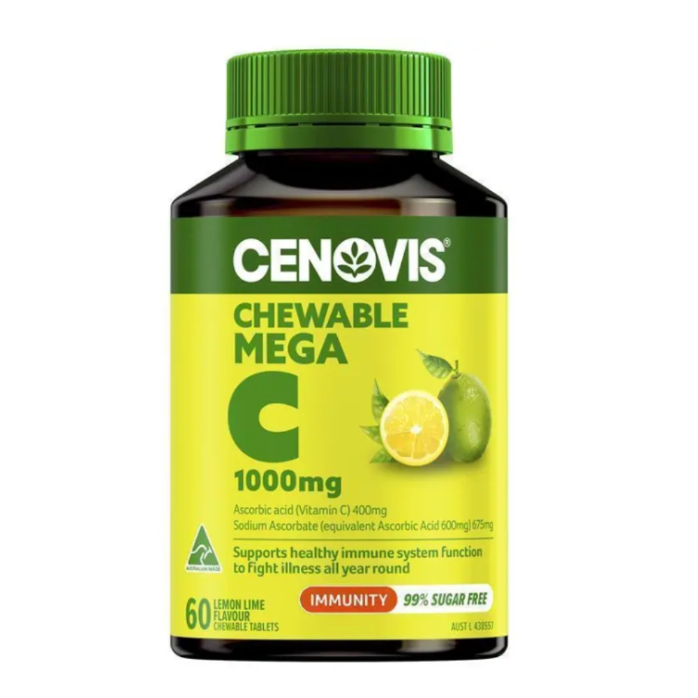 세노비스 씹어먹는 <b>비타민C 1000mg 레몬라임</b>맛 60정, 1개