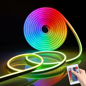 원그리드 RGB 네온플렉스 LED 줄조명 5m USB 스트립 리모컨 줄네온