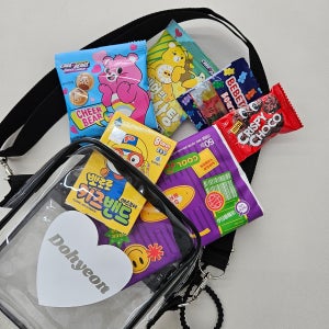 이름 레터링 어린이 수영가방 크로스백 투명 비치 물놀이 구디백 교회 단체선물