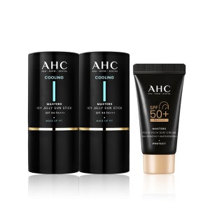 AHC 마스터즈 아이시 젤리선스틱 14g SPF44 PA+++ 2개 + 선크림 10ml