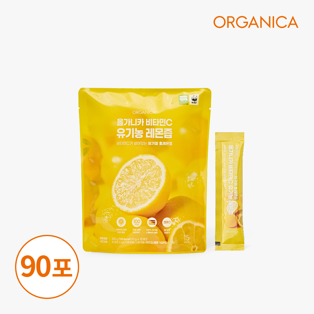 올가니카 비타민C 유기농 레몬즙 15포, 6개