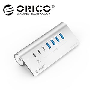 [오리코 국내 대리점] ORICO M3U4C3-G2 (실버) 10Gbps 유전원 허브