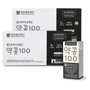 서울대 밥스누 포스트바이오틱스 약콩100 두유 190ml, 48개