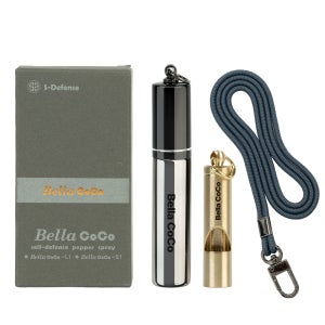 여성 호신용품 휴대용 호신용 스프레이 미니 호루라기 2종 세트