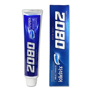 2080 어드밴스 블루 치약 120g x 1개 구취제거 치석케어 잇몸케어