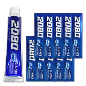 2080 어드밴스 블루 치약 120g x 10개 구취제거 치석케어 잇몸케어