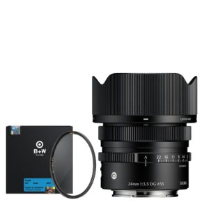 시그마 C 24mm F3.5 DG (리뉴얼)+BW필터- 블랙, 소니 FE 마운트
