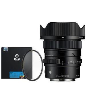 시그마 C 24mm F2 DG (리뉴얼)+BW필터- 블랙, 소니 FE 마운트