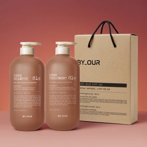 바이아우어 81만PPM 맥주효모 샴푸 + 맥주효모 트리트먼트 1000ml 선물세트