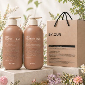 바이아우어 81만PPM 맥주효모 샴푸 + 맥주효모 트리트먼트 1000ml 선물세트
