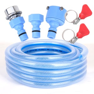 와이넷 국산 물호스 연결 베란다 욕실 정원 편사호스10M+원터치 연결 키트