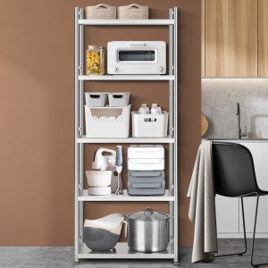 스테인레스 수납선반 베란다 세탁실 펜트리 주방 틈새 폭좁은 올스텐 선반 600 5단